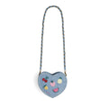 I Heart Fruit Denim Shoulder Bag