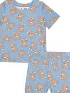 Teddy Hux Pyjamas - Cornflower