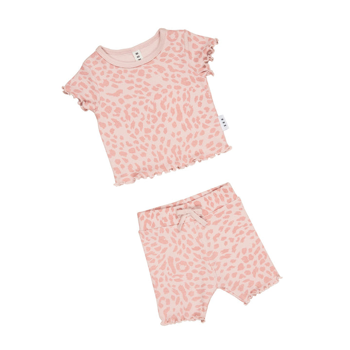 Huxbaby Animal Rib Tee and Short Set