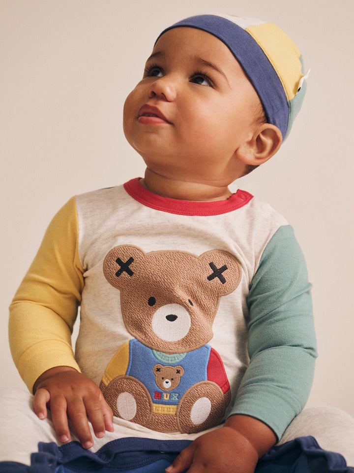 Huxbaby Huxbear Romper & Hat Set