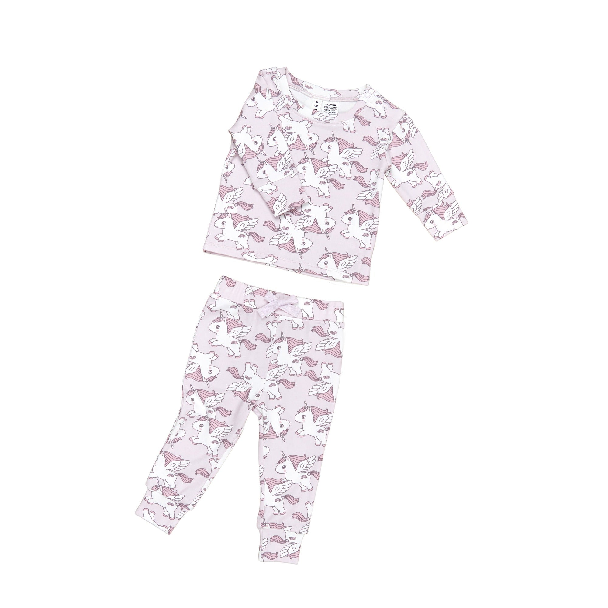 Huxbaby Magical Unicorn Pj Set - Bright Orchid