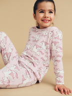 Magical Unicorn Pj Set - Bright Orchid
