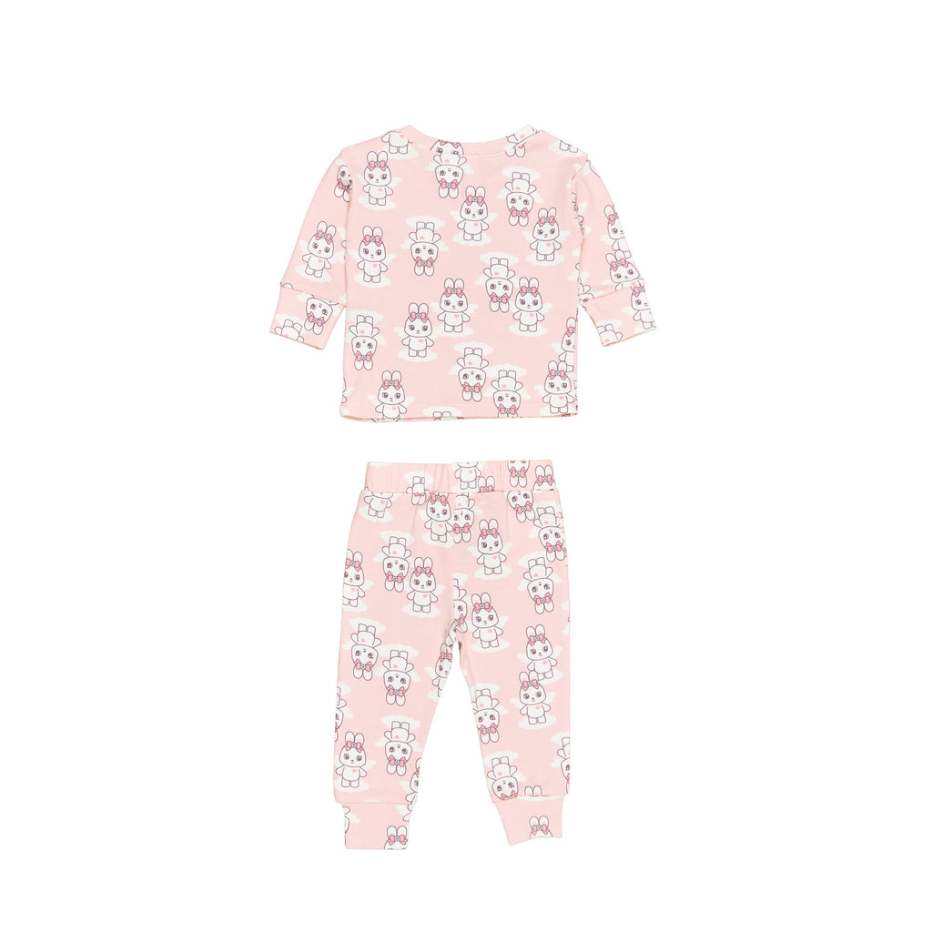 Huxbaby Fairy Bunny Pj Set - Rosebud