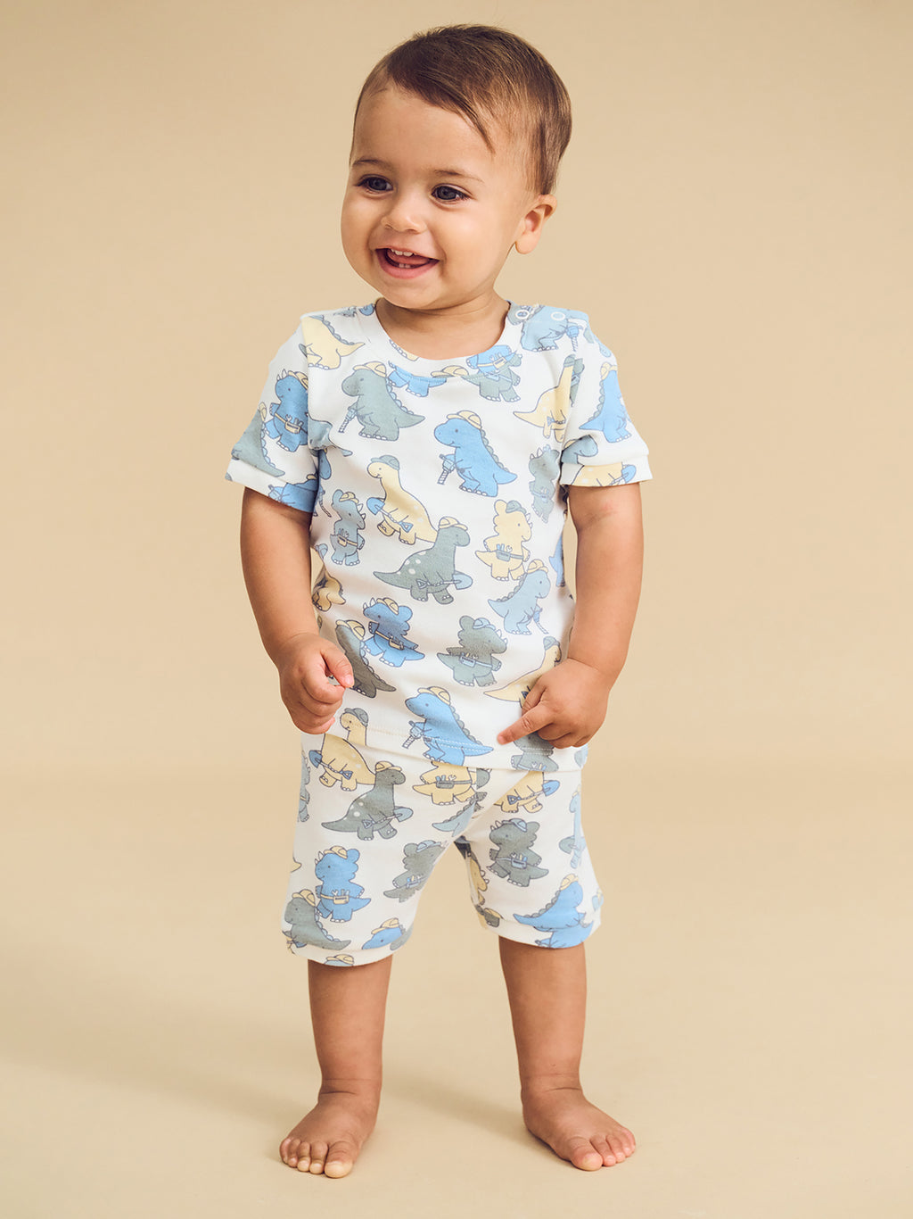 Huxbaby Construction Dinos Pyjamas - Multi
