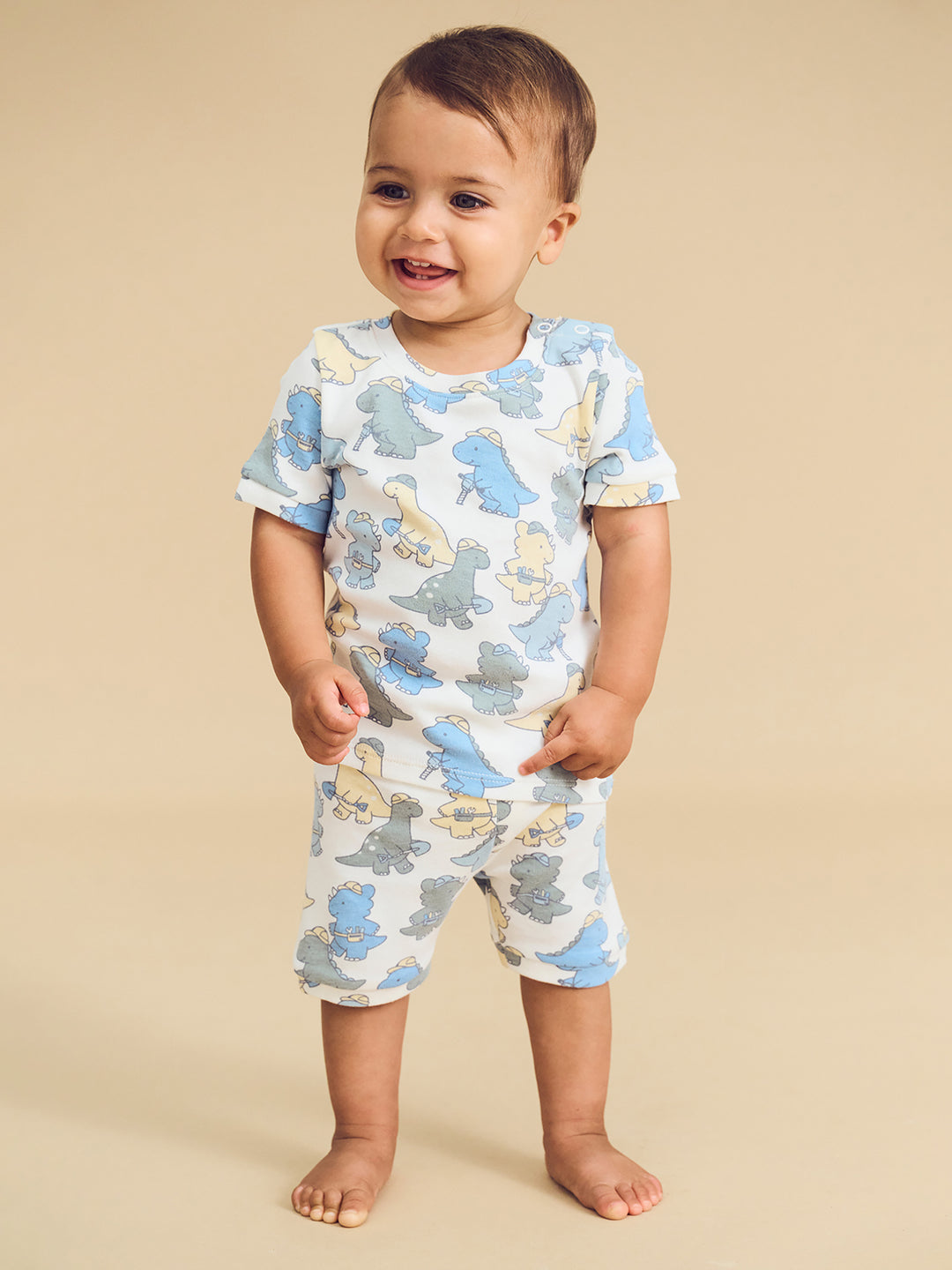 Huxbaby Construction Dinos Pyjamas - Multi