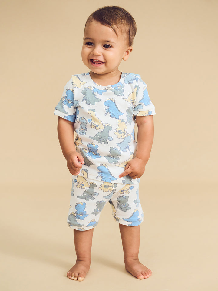 Huxbaby Construction Dinos Pyjamas - Multi