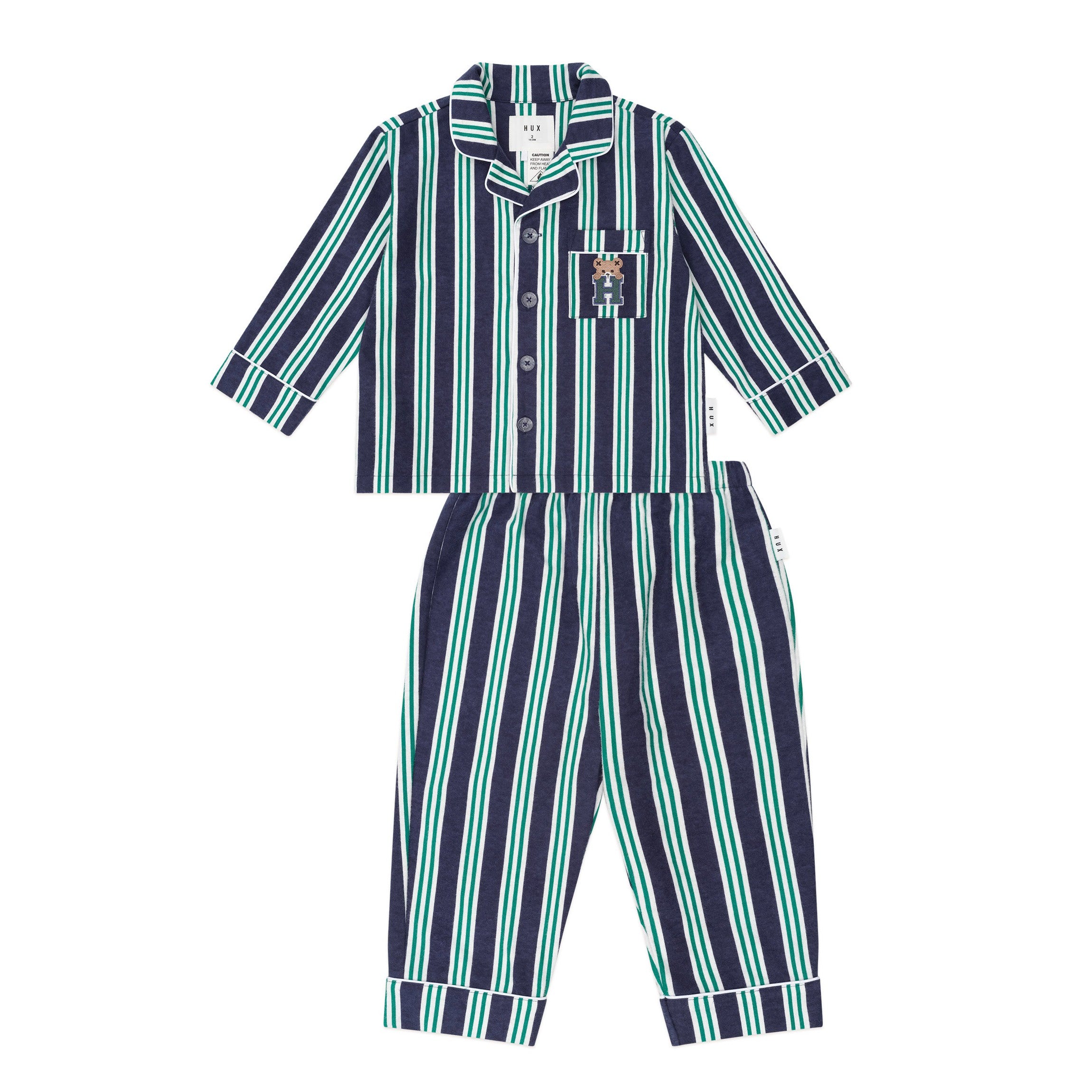 Classic Stripe Flannel Pj Set