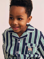 Classic Stripe Flannel Pj Set