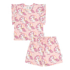 Rainbow Unicorn Frill Pyjamas - Candy