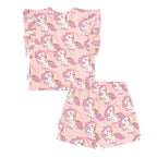 Rainbow Unicorn Frill Pyjamas - Candy