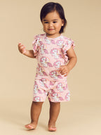 Rainbow Unicorn Frill Pyjamas - Candy