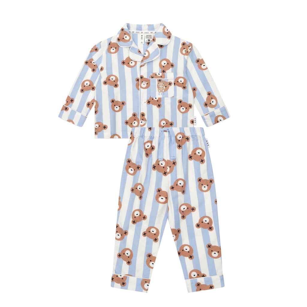 Huxbaby Dream Blue Classic Hux Stripe Sleep Set