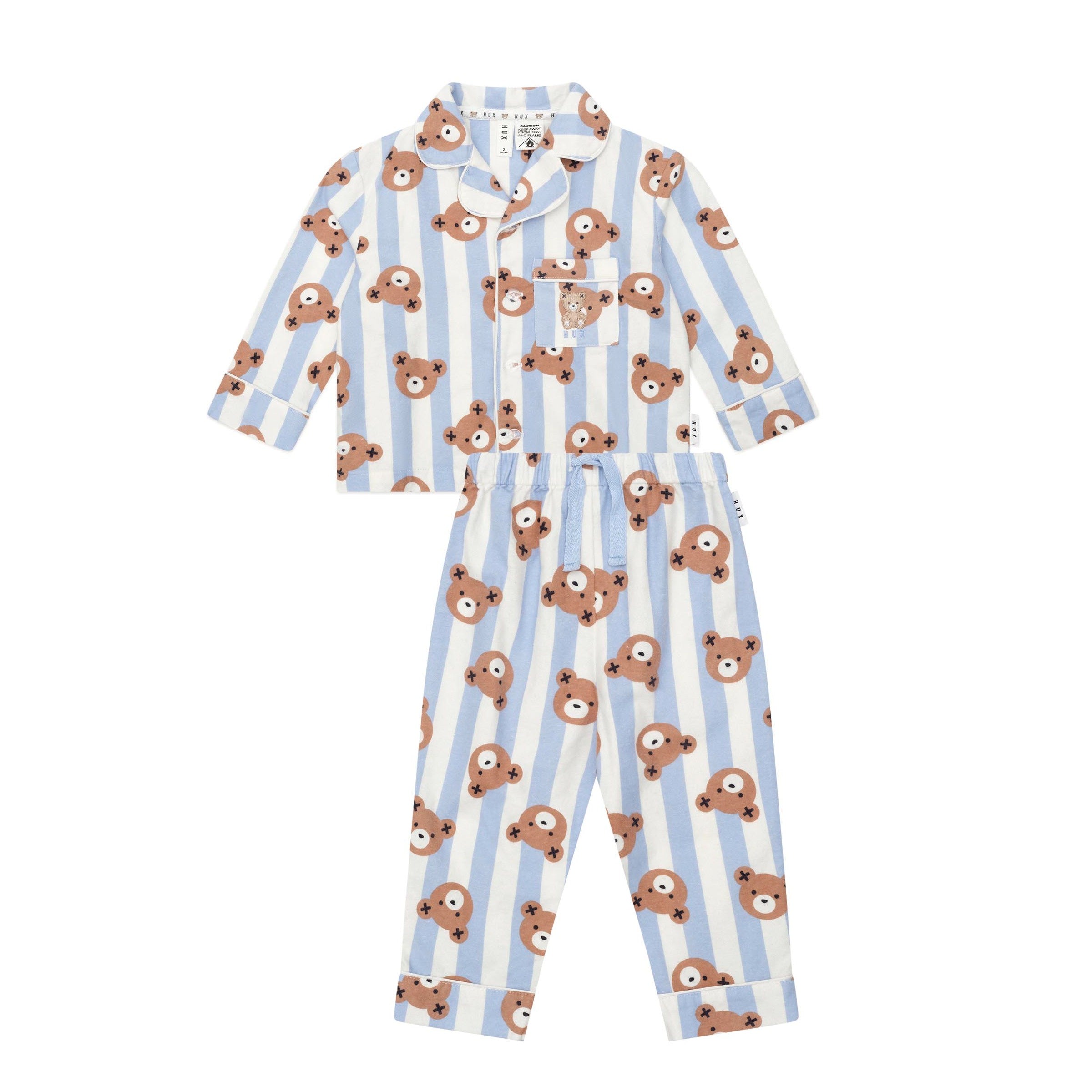 Huxbaby Dream Blue Classic Hux Stripe Sleep Set