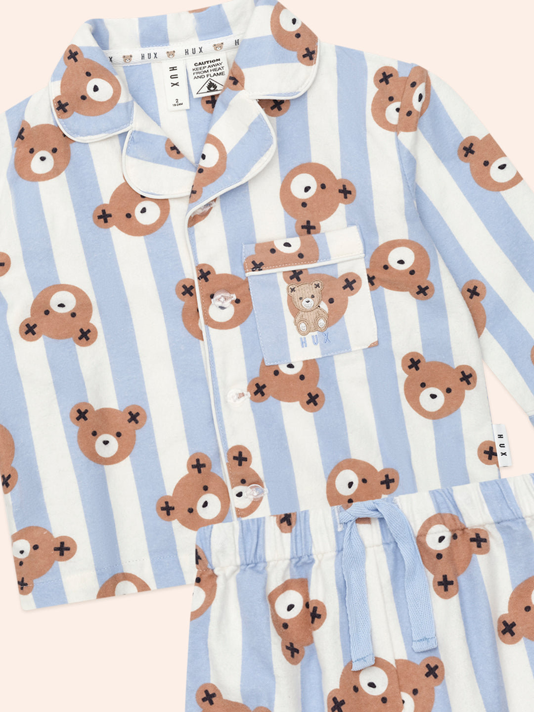 Huxbaby Dream Blue Classic Hux Stripe Sleep Set