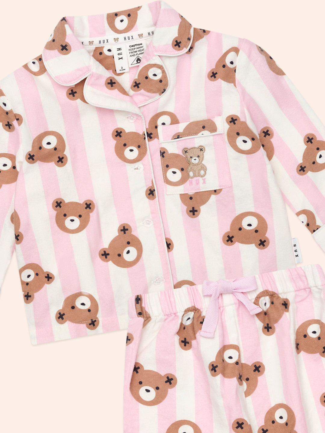 Huxbaby Rose Classic Hux Stripe Sleep Set