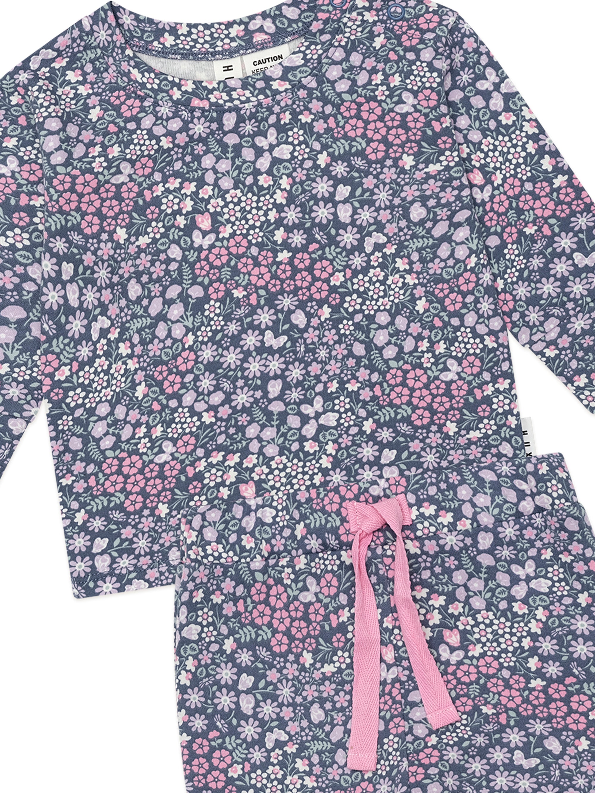 Huxbaby Midnight Flower Garden Sleep Set