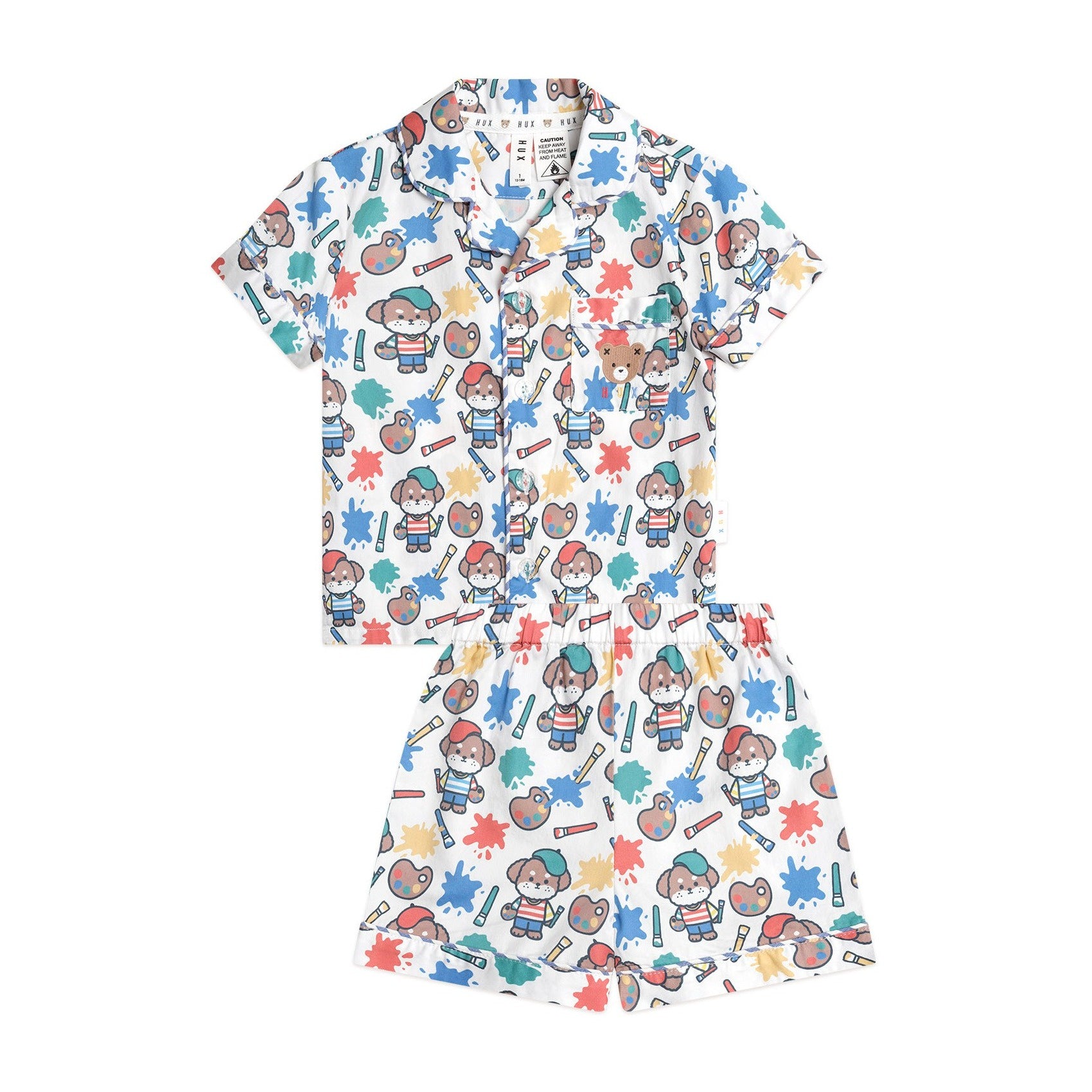 Huxbaby Parisian Painter Pup PJs