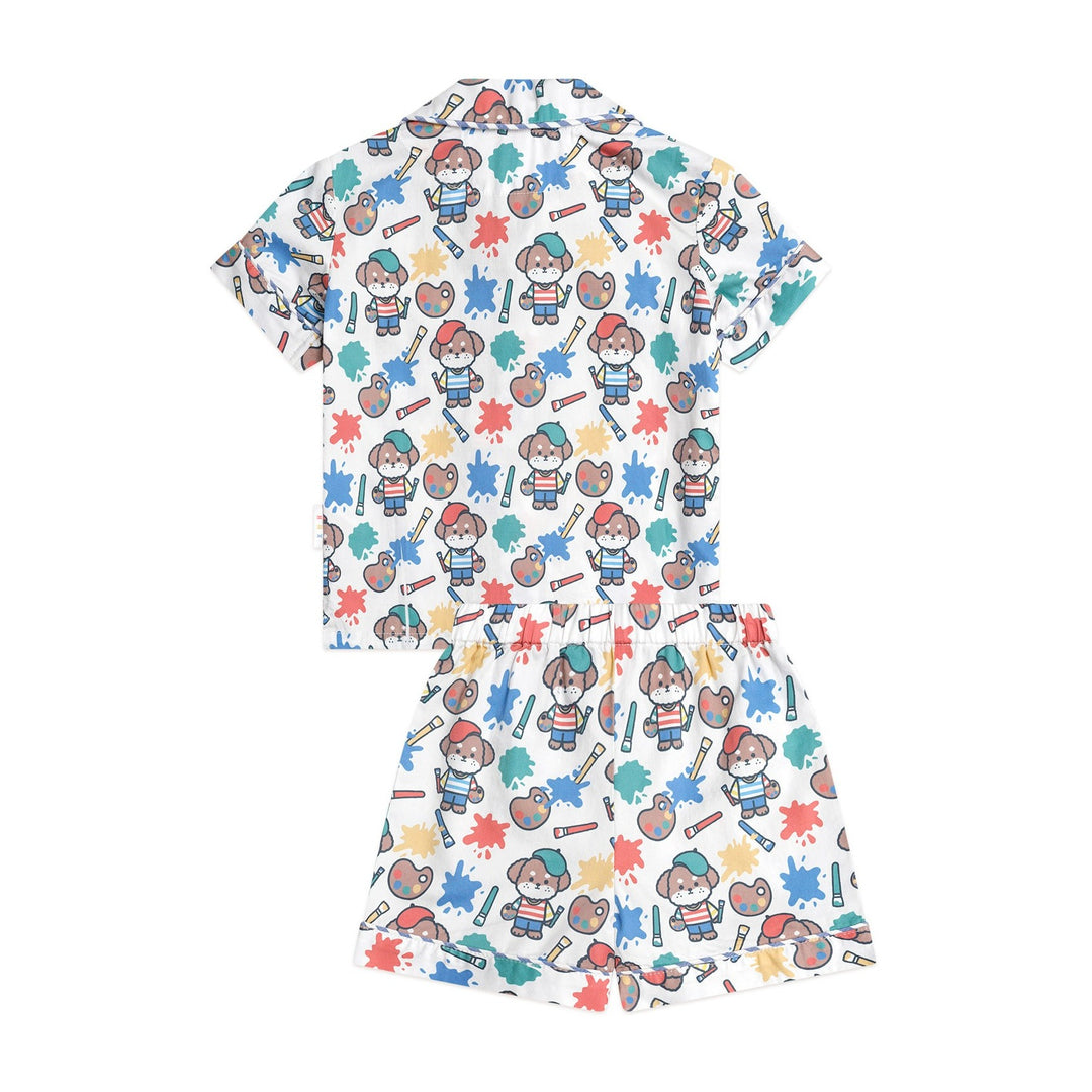 Huxbaby Parisian Painter Pup PJs