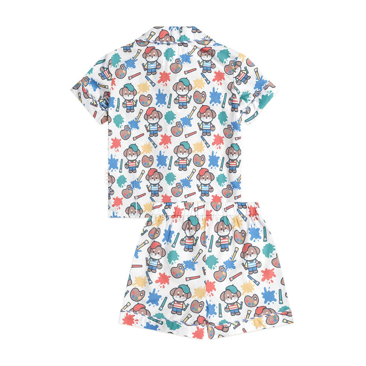 Huxbaby Parisian Painter Pup PJs