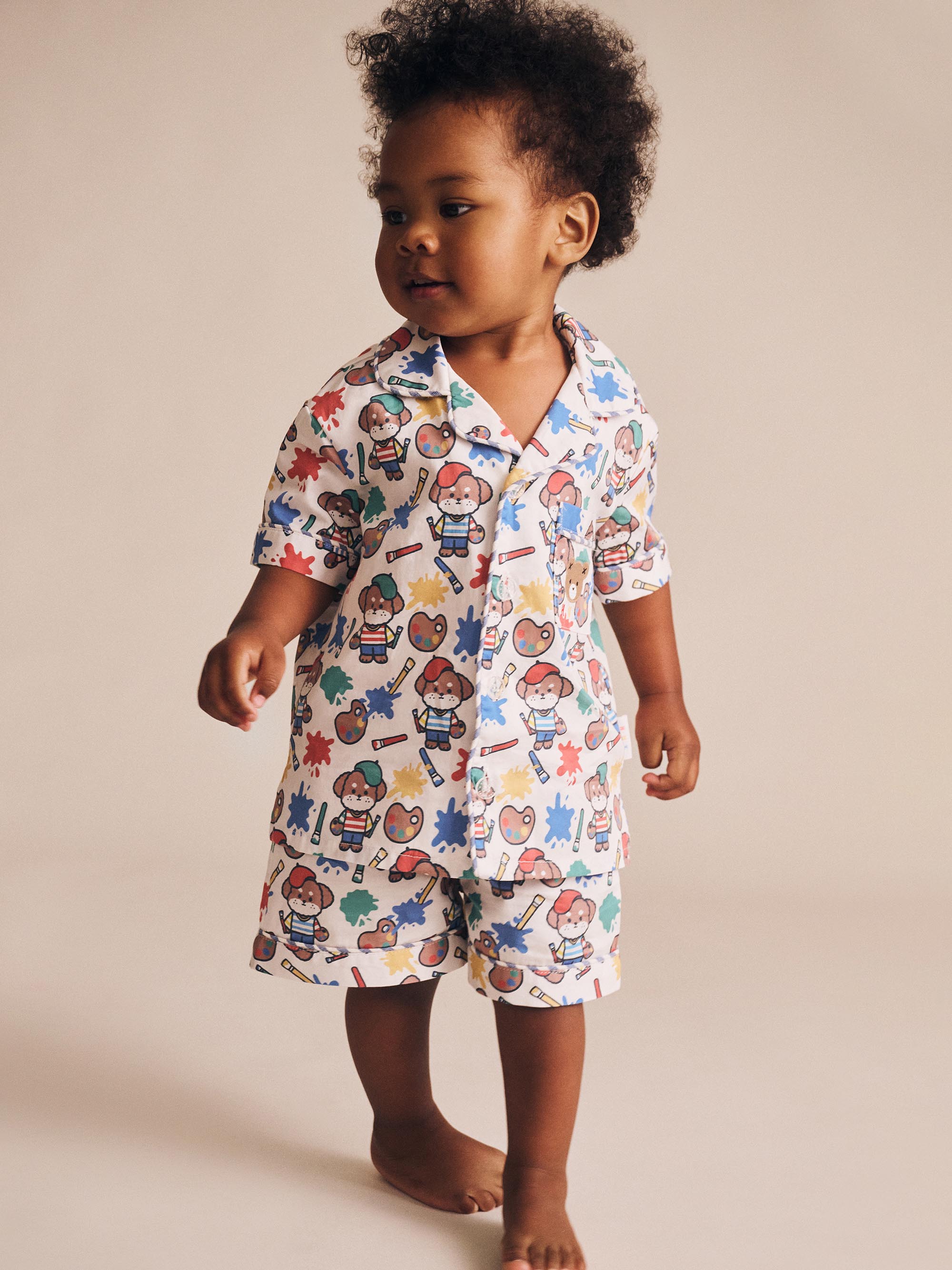 Huxbaby Parisian Painter Pup PJs