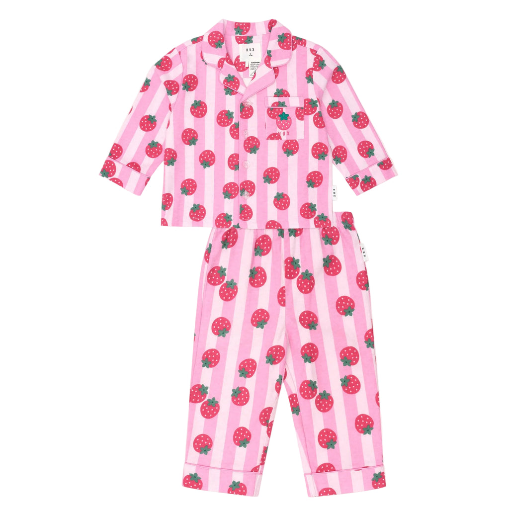 Strawberry Fields Forever Stripe Flannel Pj