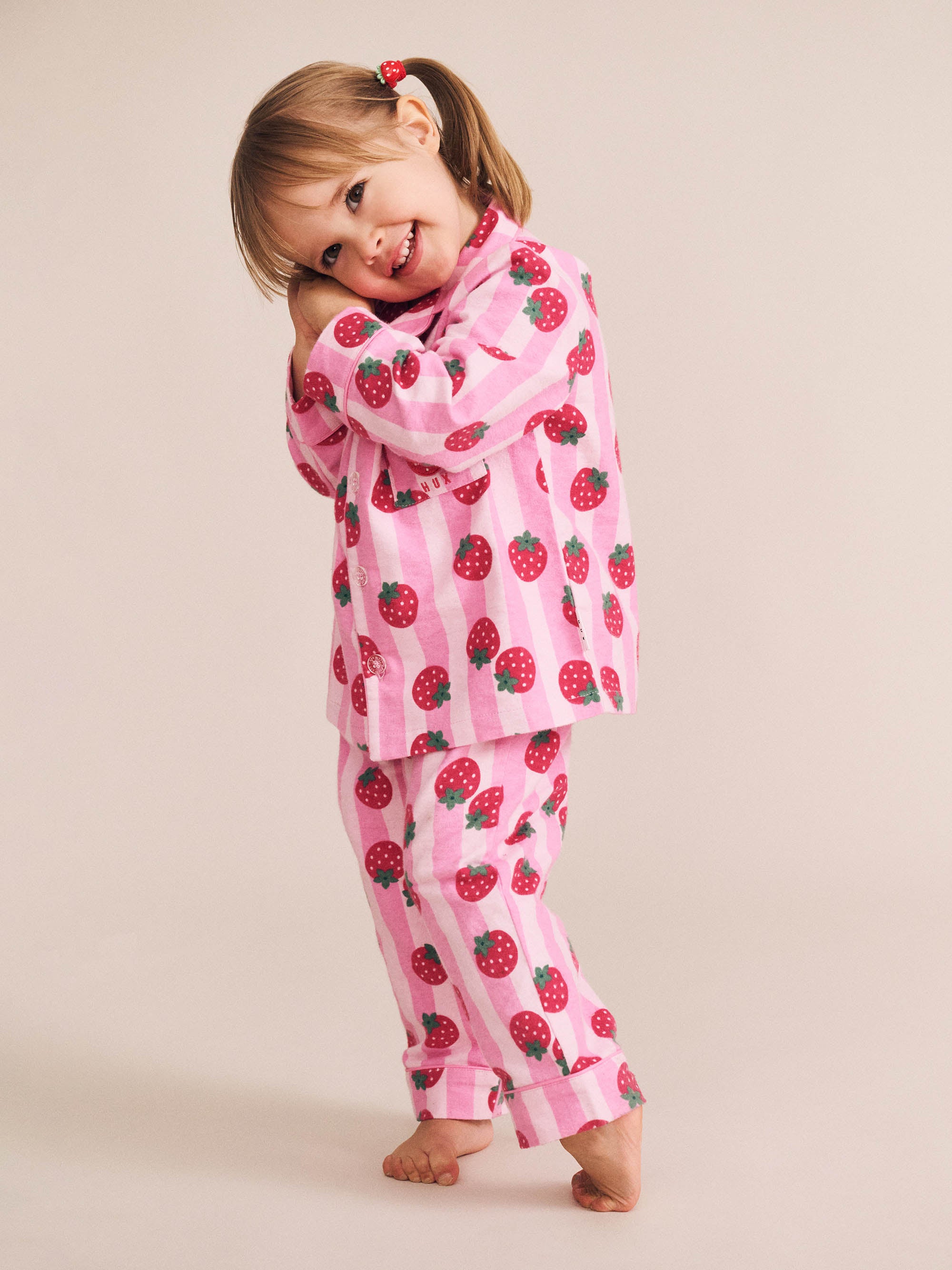 Strawberry Fields Forever Stripe Flannel Pj