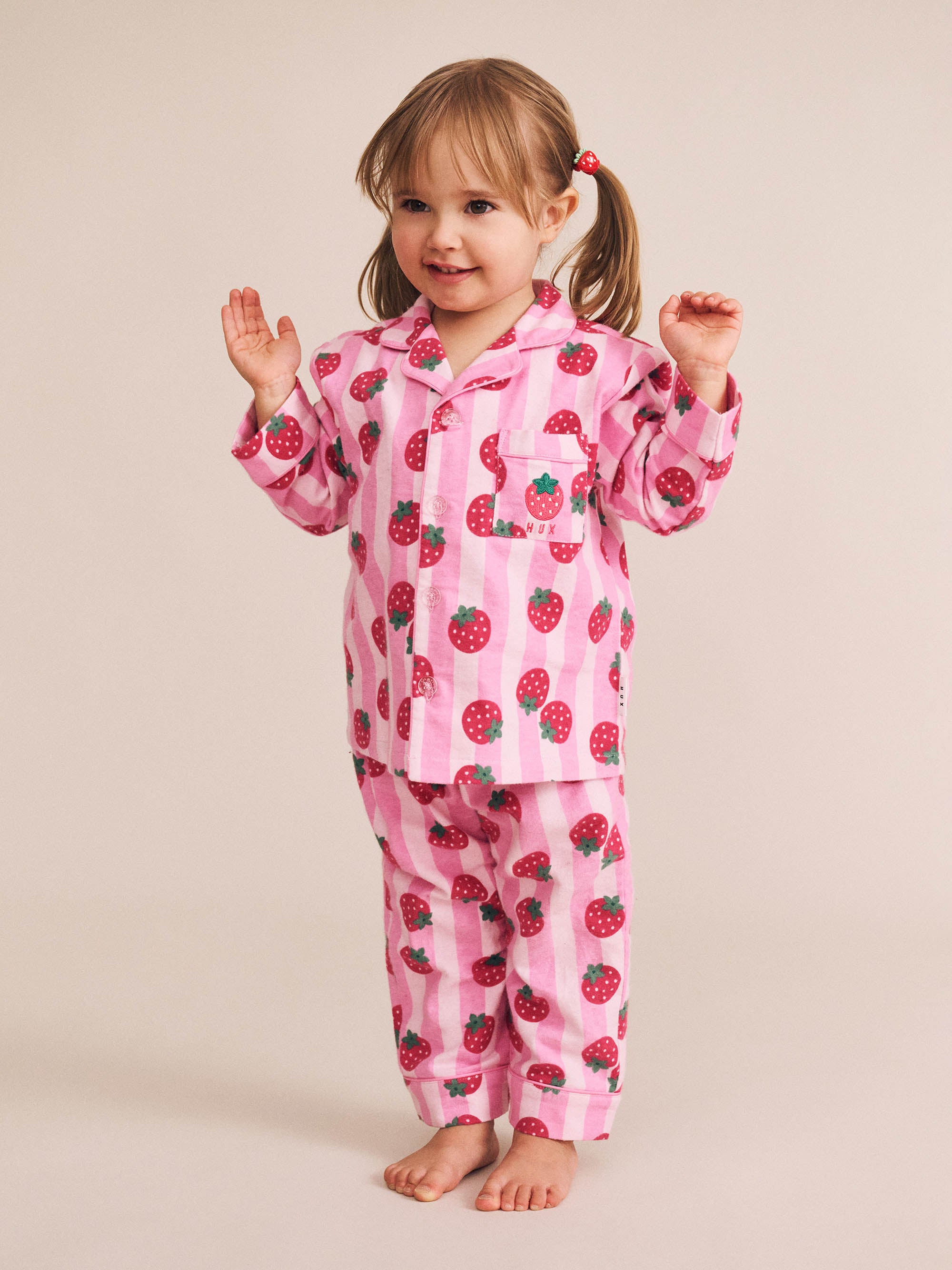 Strawberry Fields Forever Stripe Flannel Pj