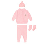 My First Hux Apricot 4Pc Boucle Newborn Set