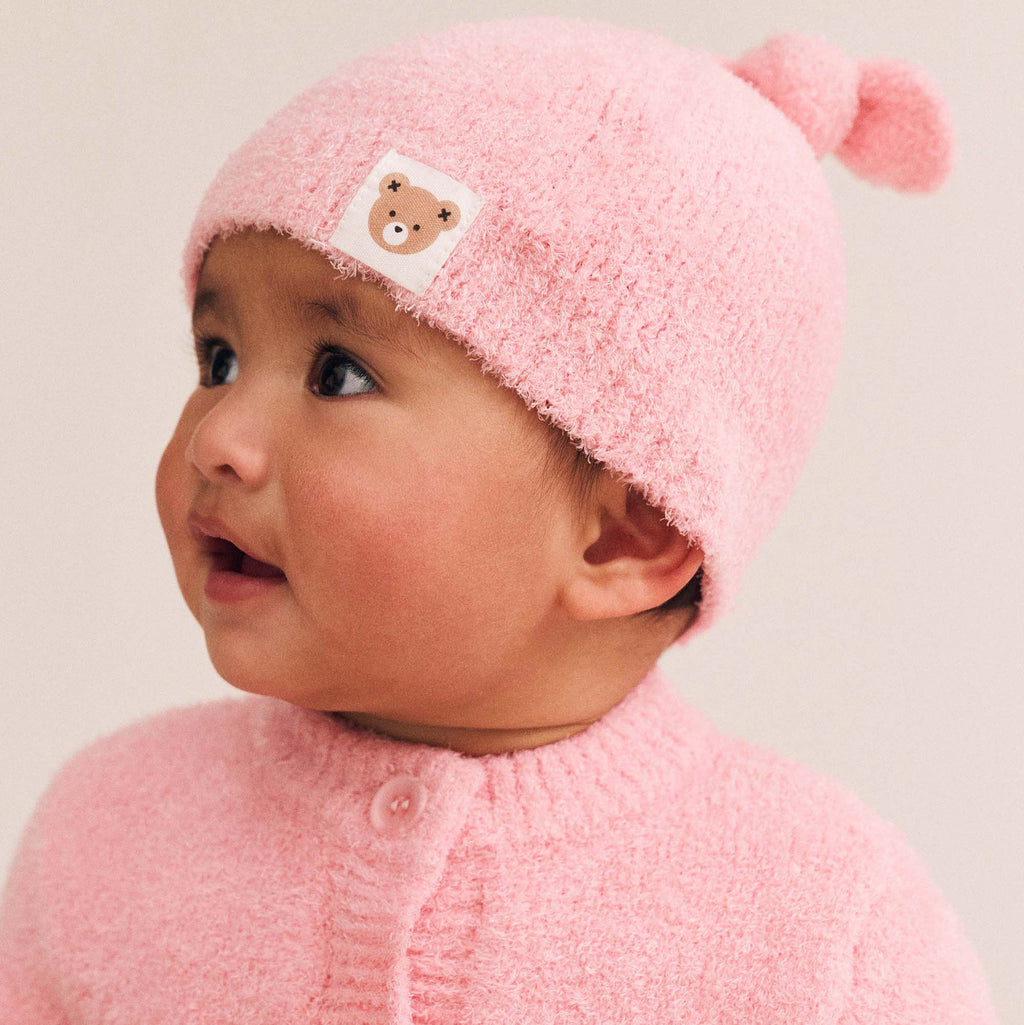 My First Hux Apricot 4Pc Boucle Newborn Set