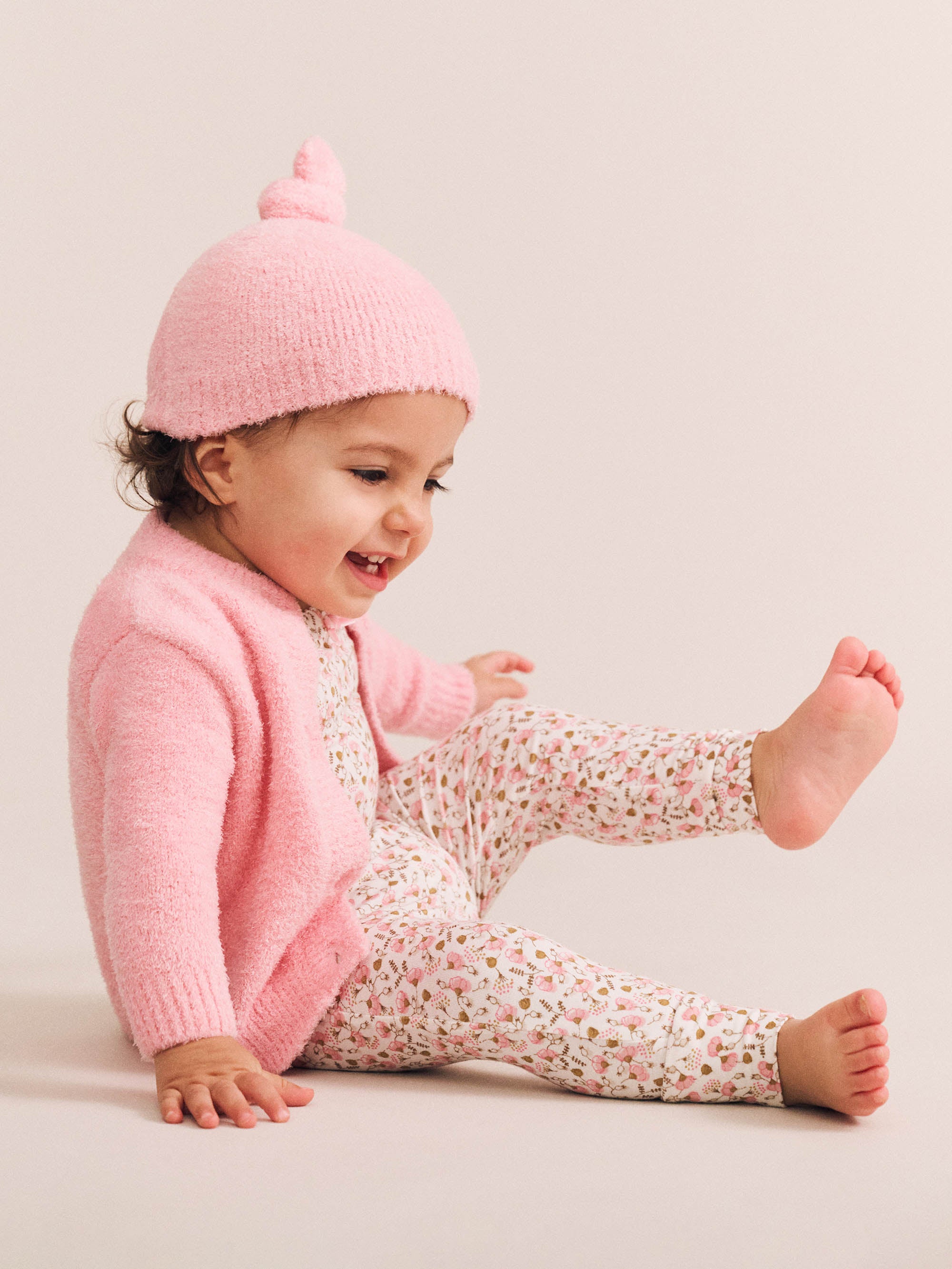 My First Hux Apricot 4Pc Boucle Newborn Set