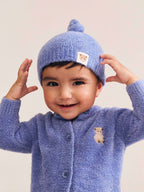 My First Hux Vintage Blue 4Pc Boucle Newborn Set