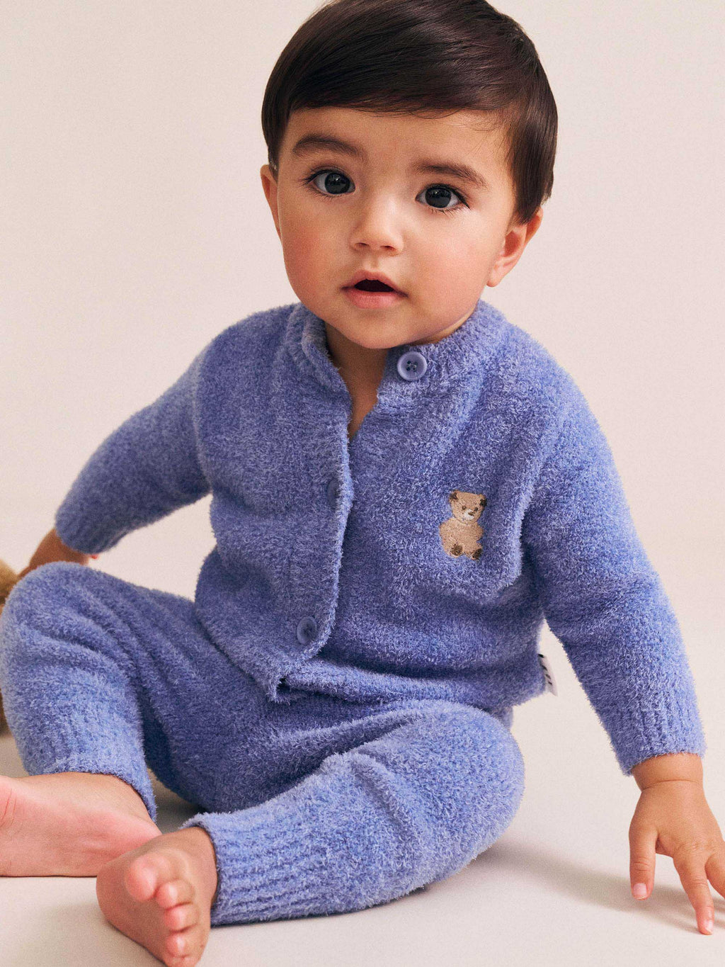 My First Hux Vintage Blue 4Pc Boucle Newborn Set