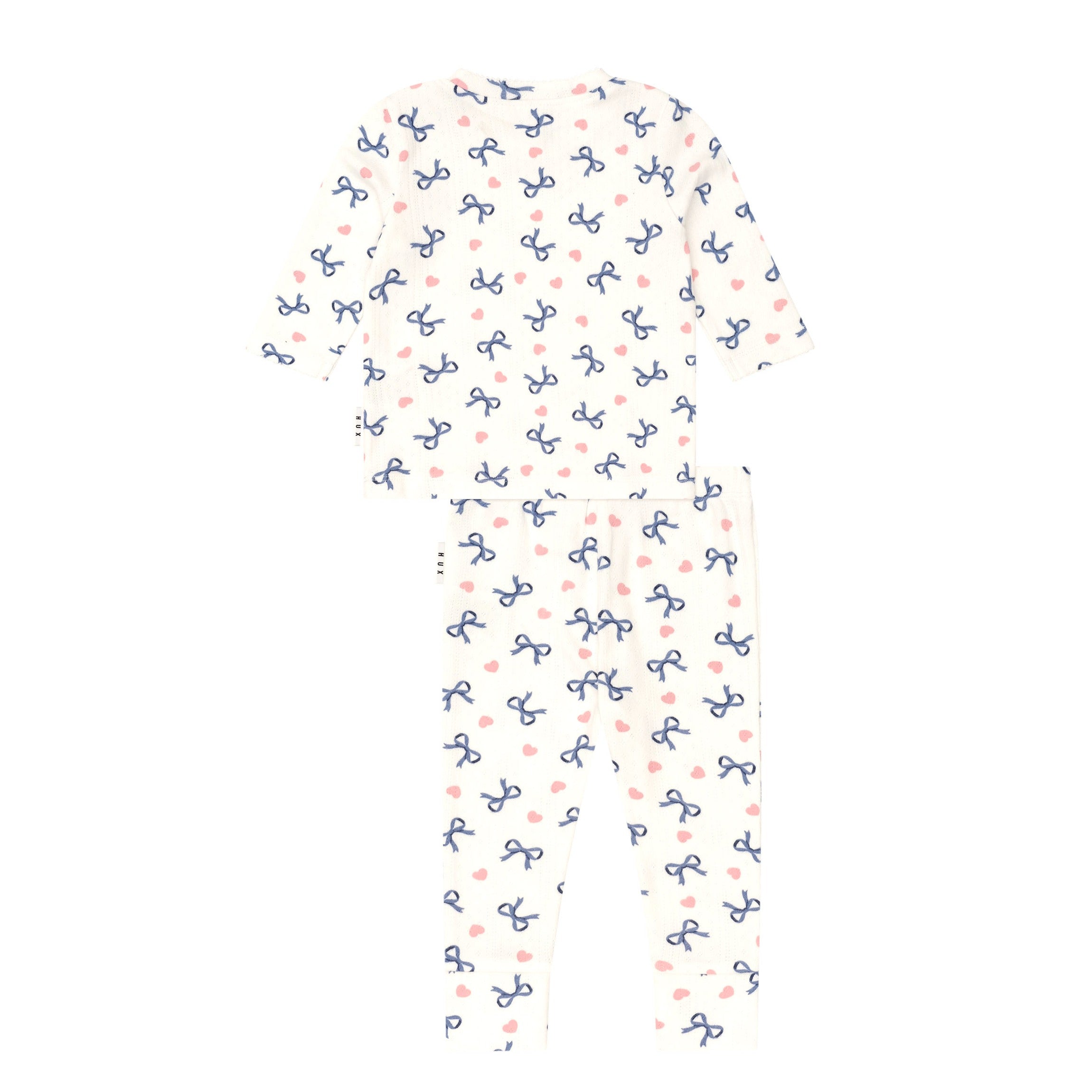 Hearts And Bows Long Sleeve Pj Set