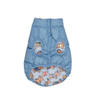 Dino Dog Reversible Dog Vest - Mountain Blue