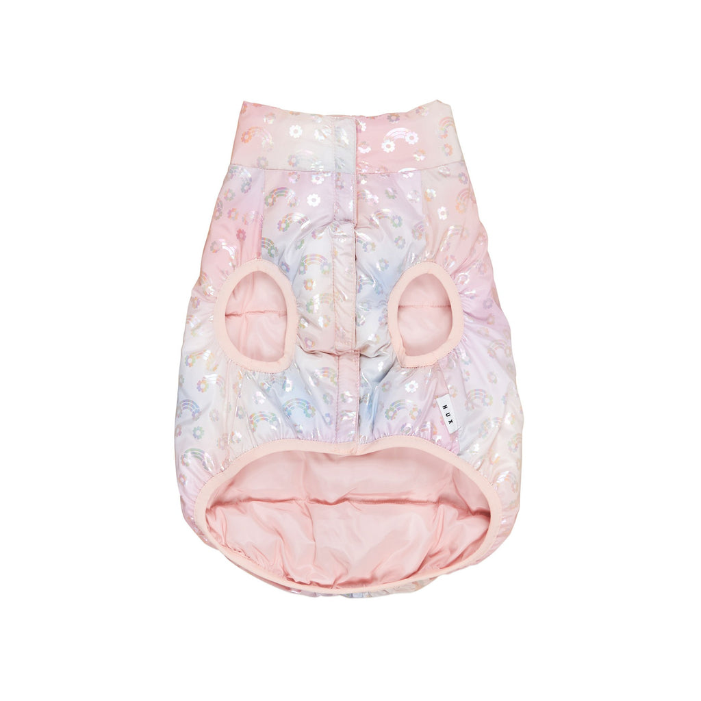 Rainbow Reversible Dog Vest - Rosebud