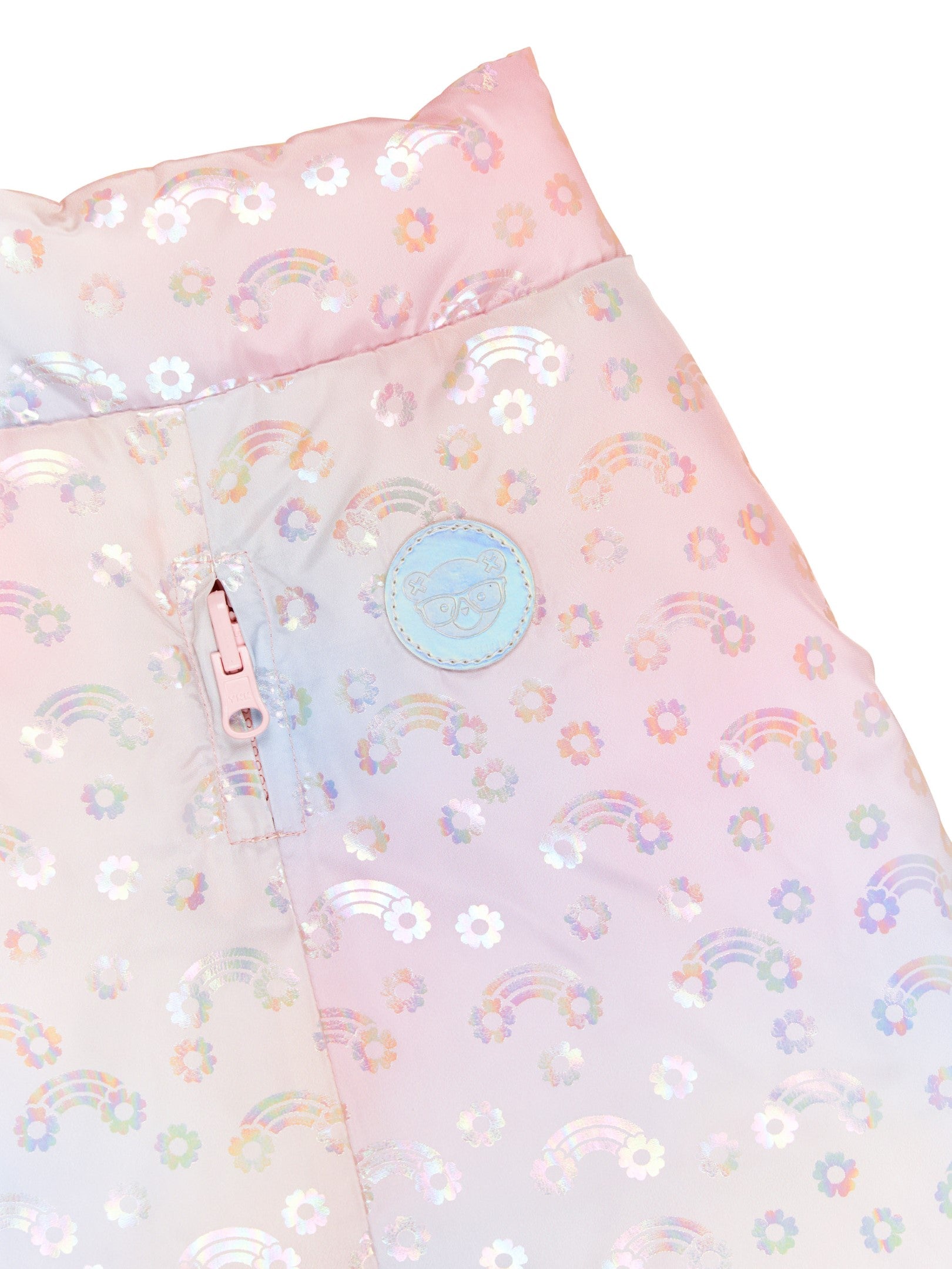 Rainbow Reversible Dog Vest - Rosebud