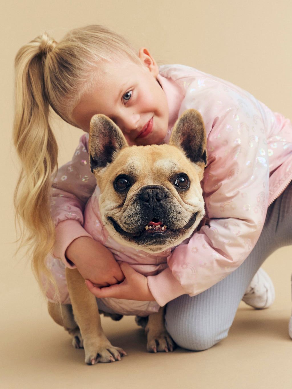 Rainbow Reversible Dog Vest - Rosebud