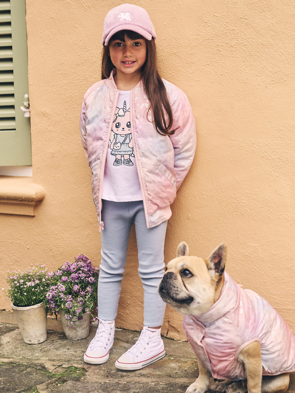 Rainbow Reversible Dog Vest - Rosebud