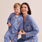 Vintage Blue Bunny Womens Pj Set