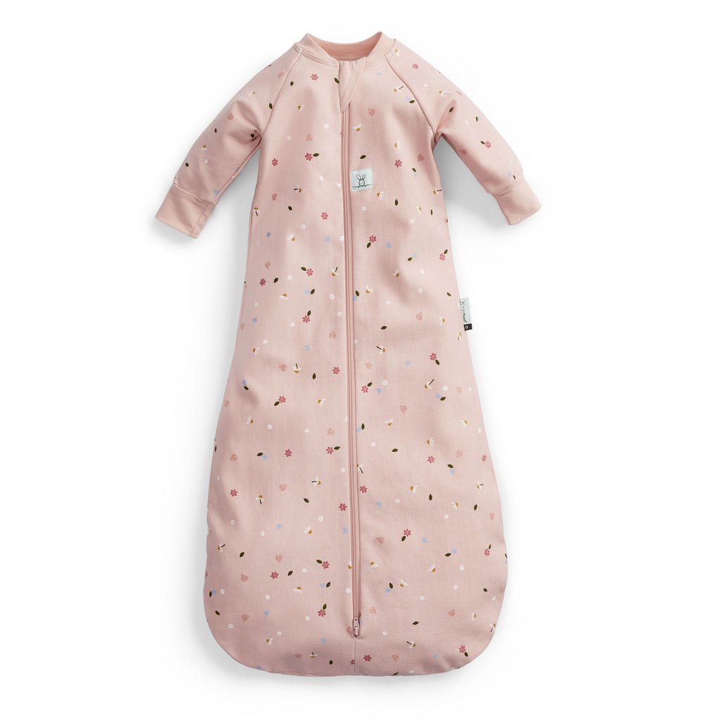 Jersey Sleeping Bag Long Sleeve  1.0 TOG - Daisies