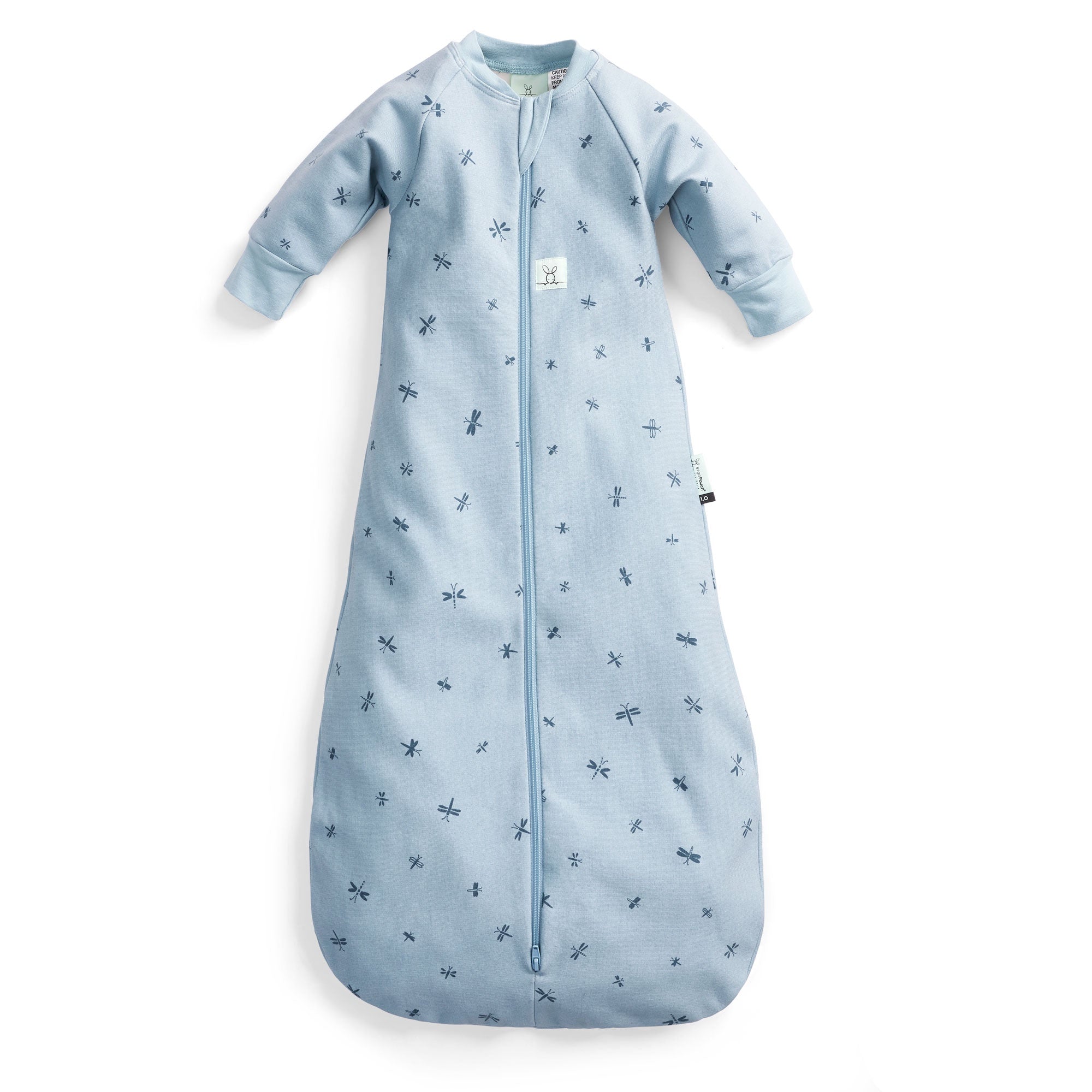 Jersey Sleeping Bag Long Sleeve  1.0 TOG - Dragonflies