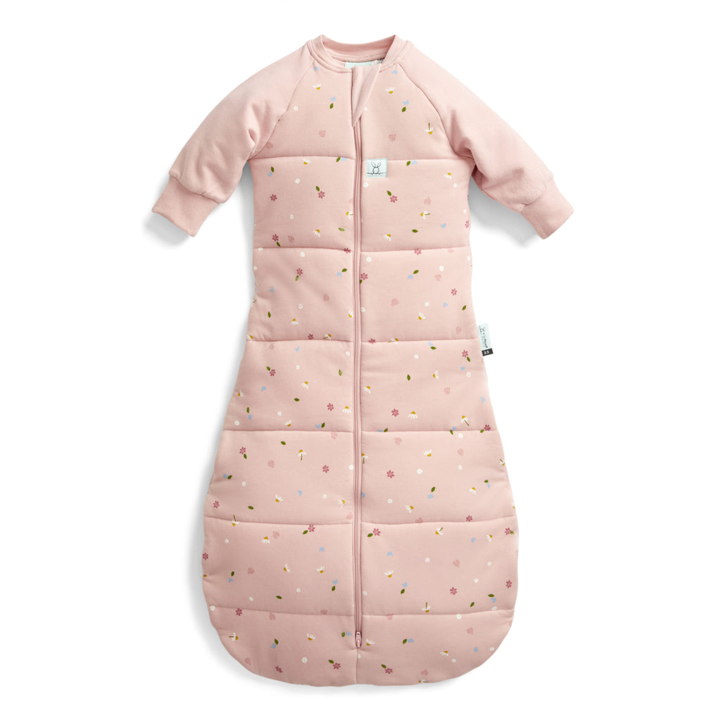 Jersey Sleeping Bag Long Sleeve  2.5 TOG - Daisies