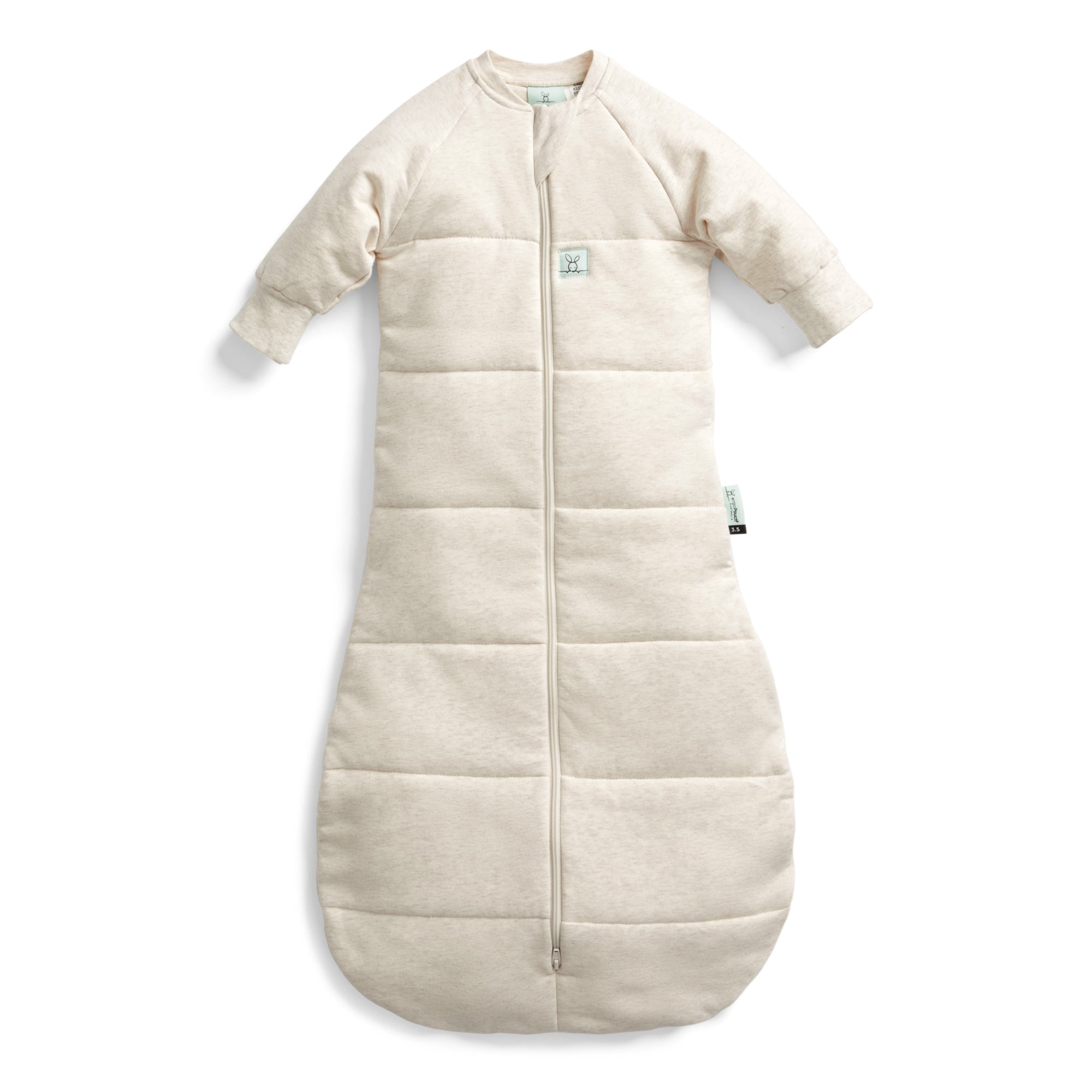 Jersey Sleeping Bag Long Sleeve  2.5 TOG - Oatmeal Marle