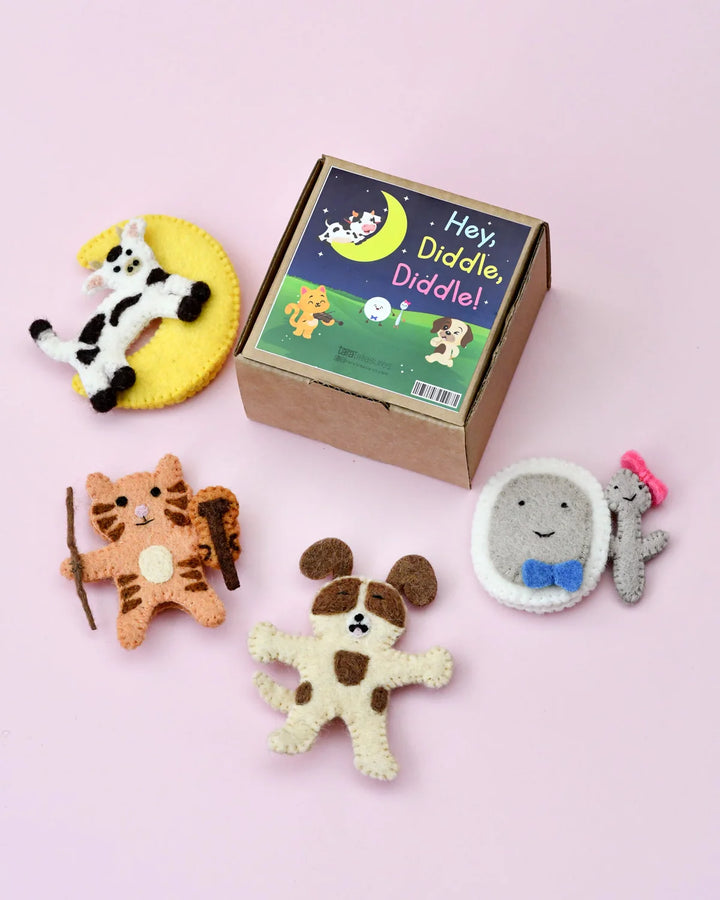 Tara Treasures Finger Puppet Set - Hey Diddle