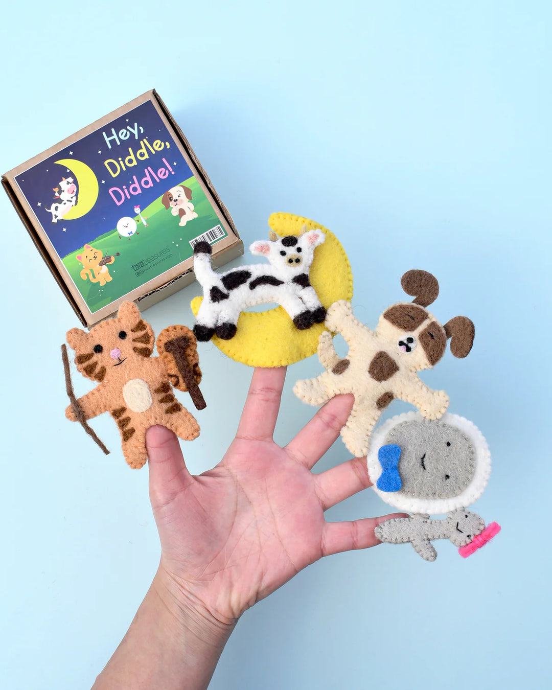 Tara Treasures Finger Puppet Set - Hey Diddle