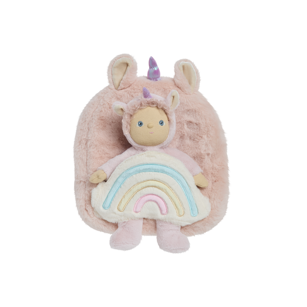 Olli Ella Unicorn Hopalong Backpack - Pink