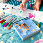Wheels On The Bus Tales - Reusable Colouring Book