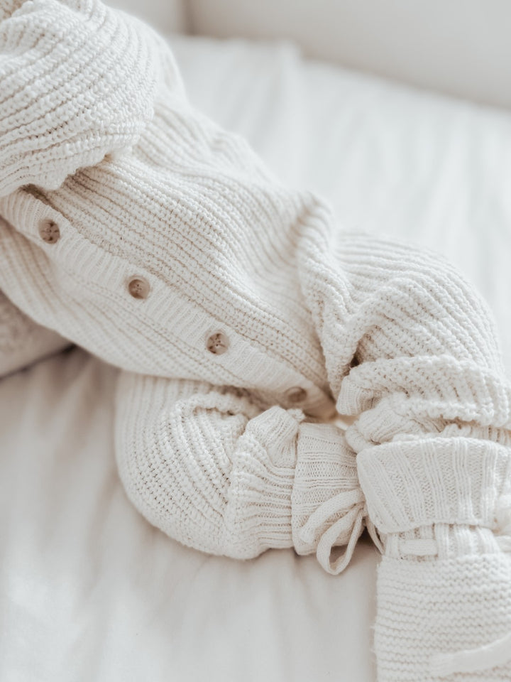 Ziggy Lou - Classic Knit Romper | Coconut