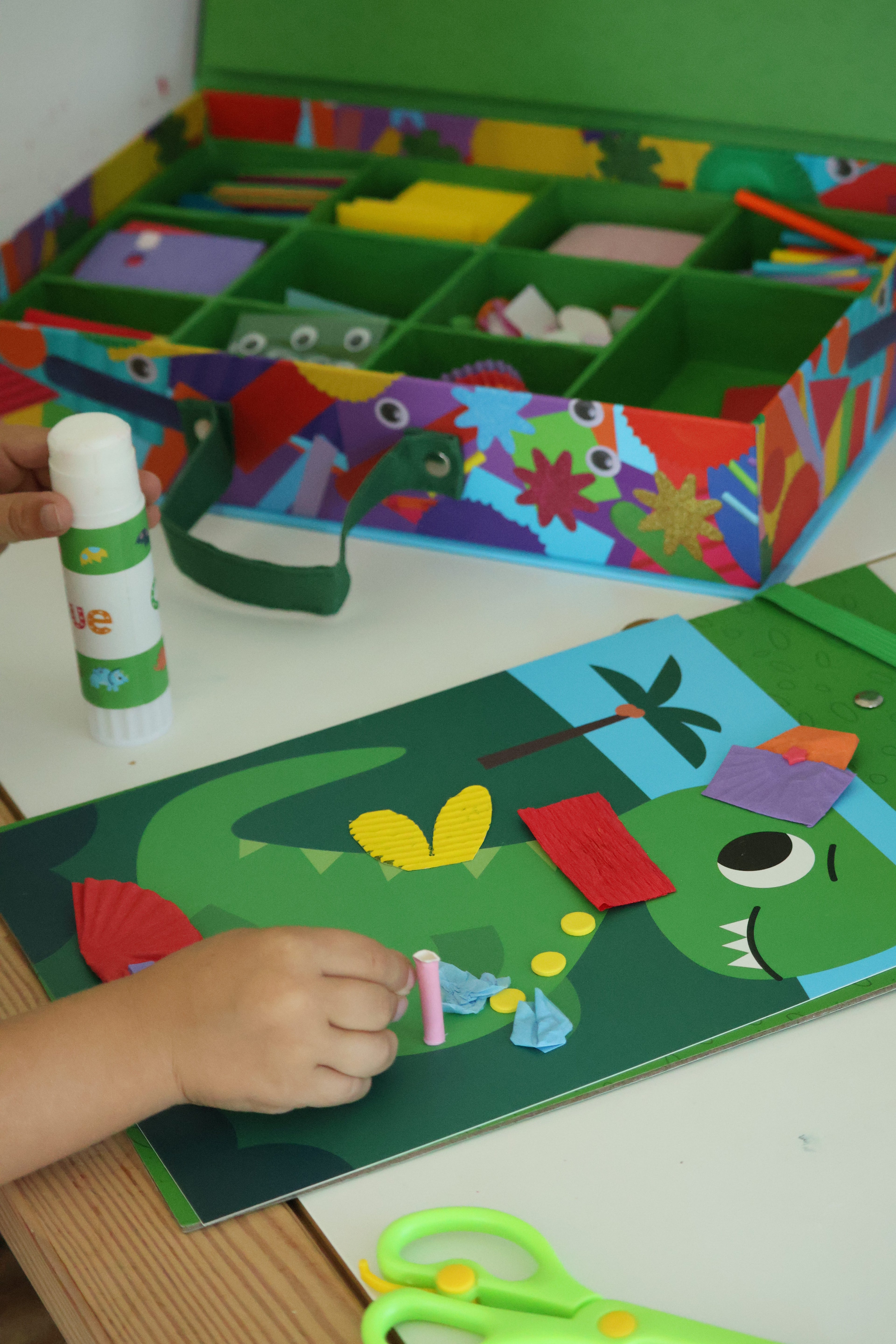 Dinosaur Collage Sensory Craft Box