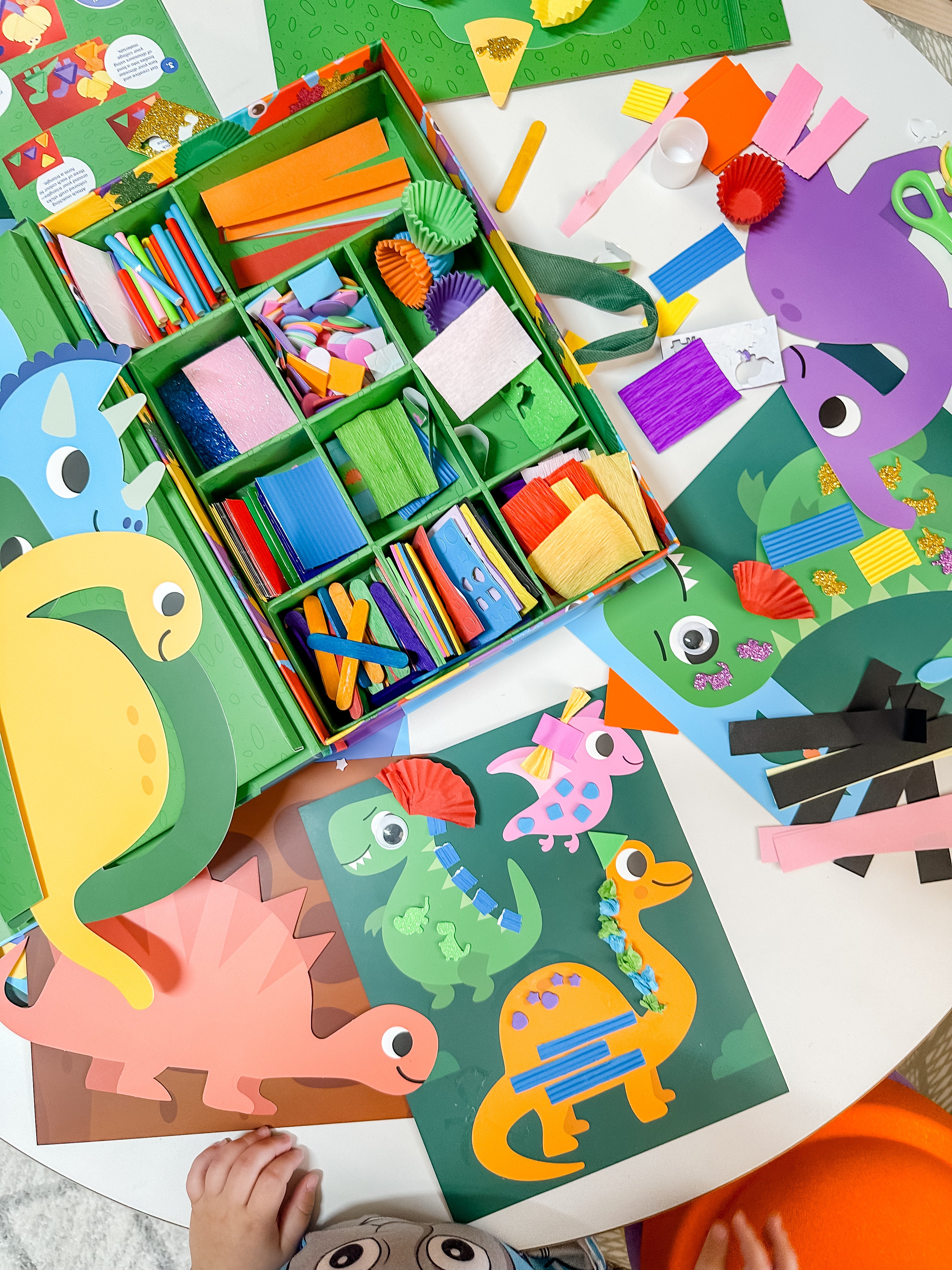 Dinosaur Collage Sensory Craft Box